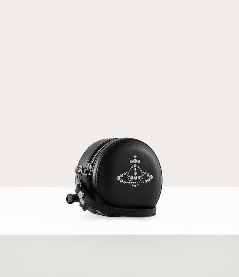 Vivienne Westwood STUDS MINI ROUND CROSSBODY BAG outlook