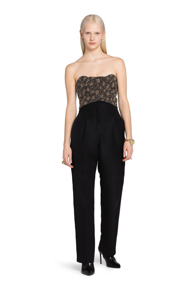 Bead-Embellished Wrap-Effect Bodysuit 3