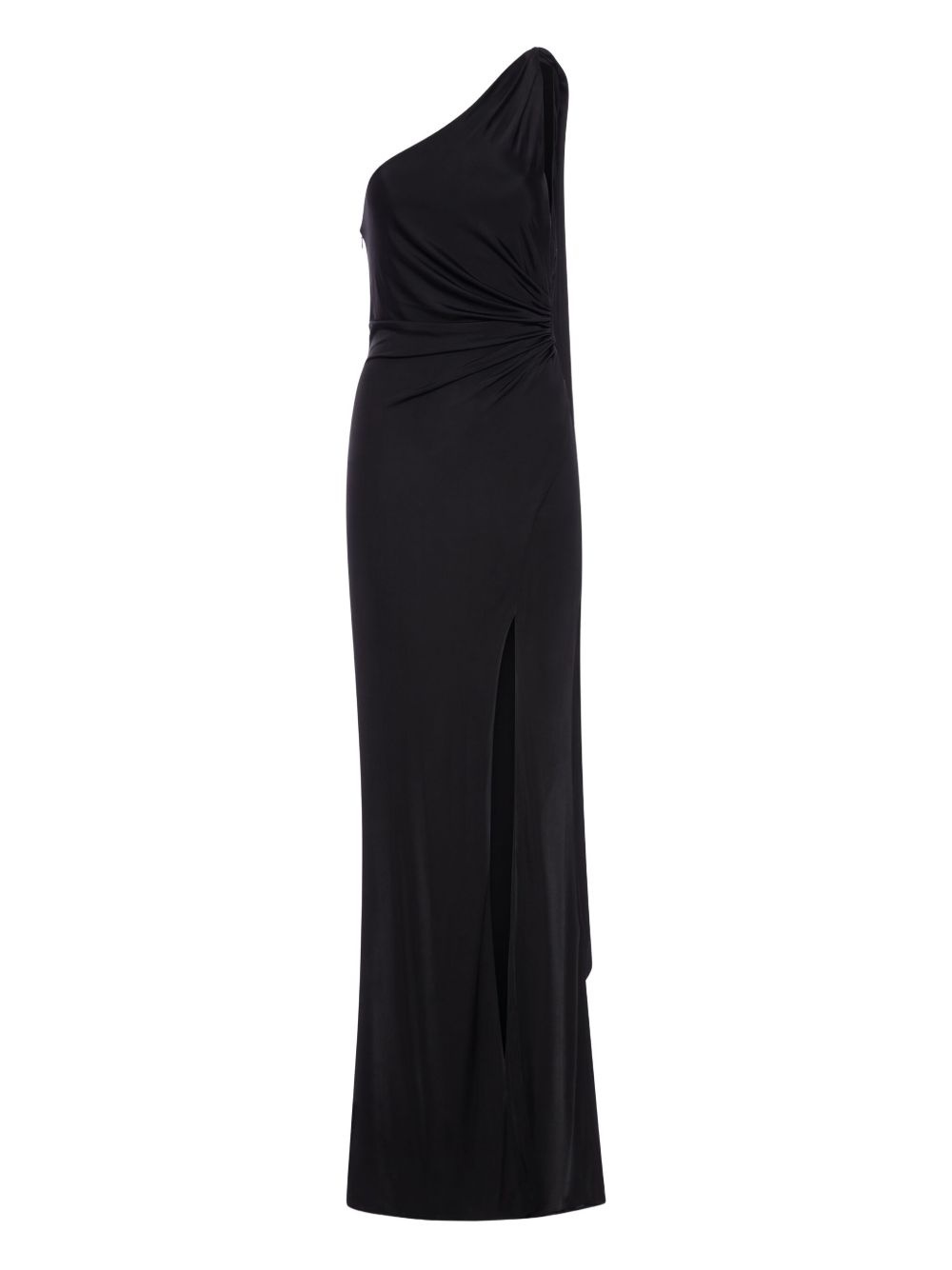 one-shoulder draped gown - 2