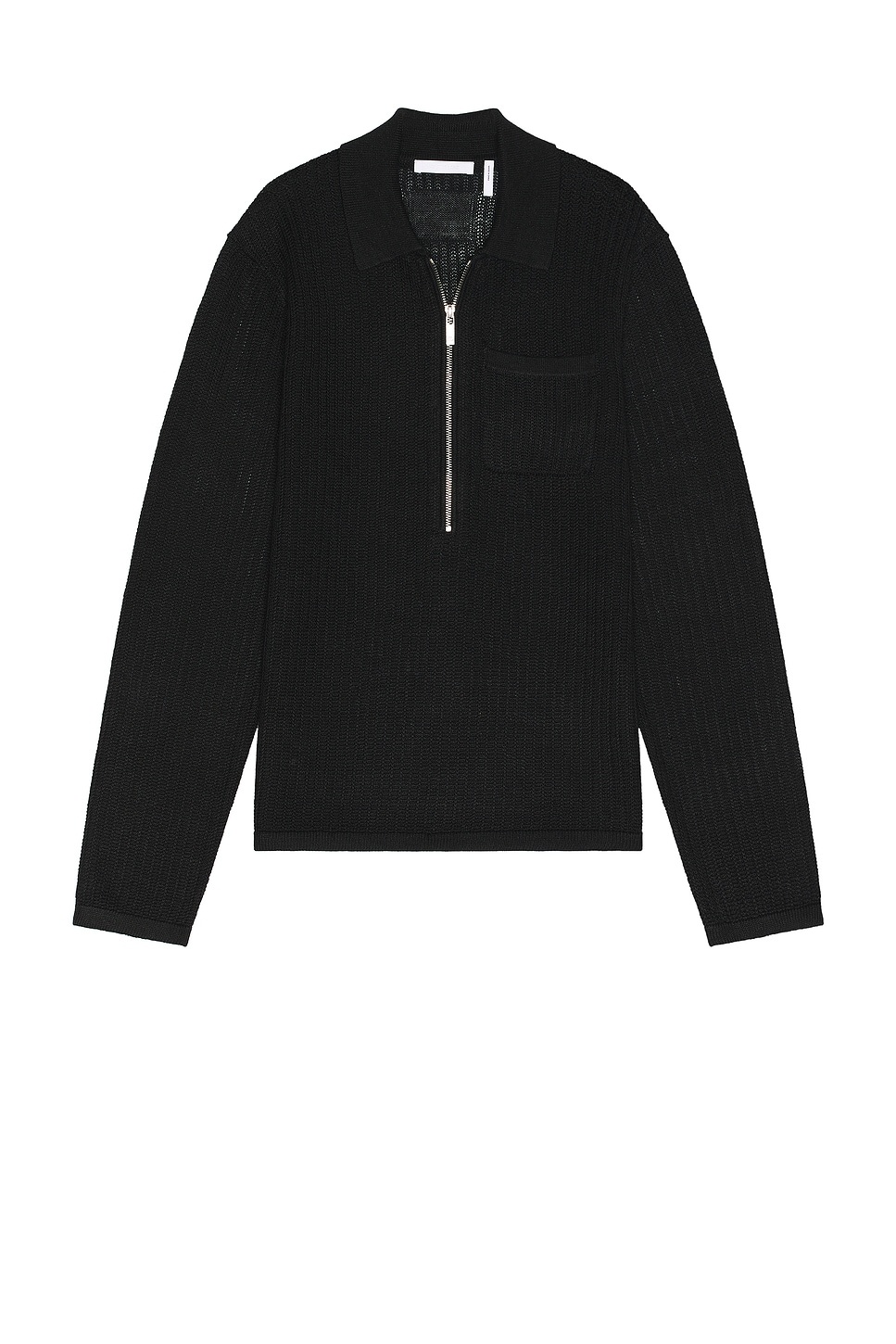 Long Sleeve Zip Polo - 1