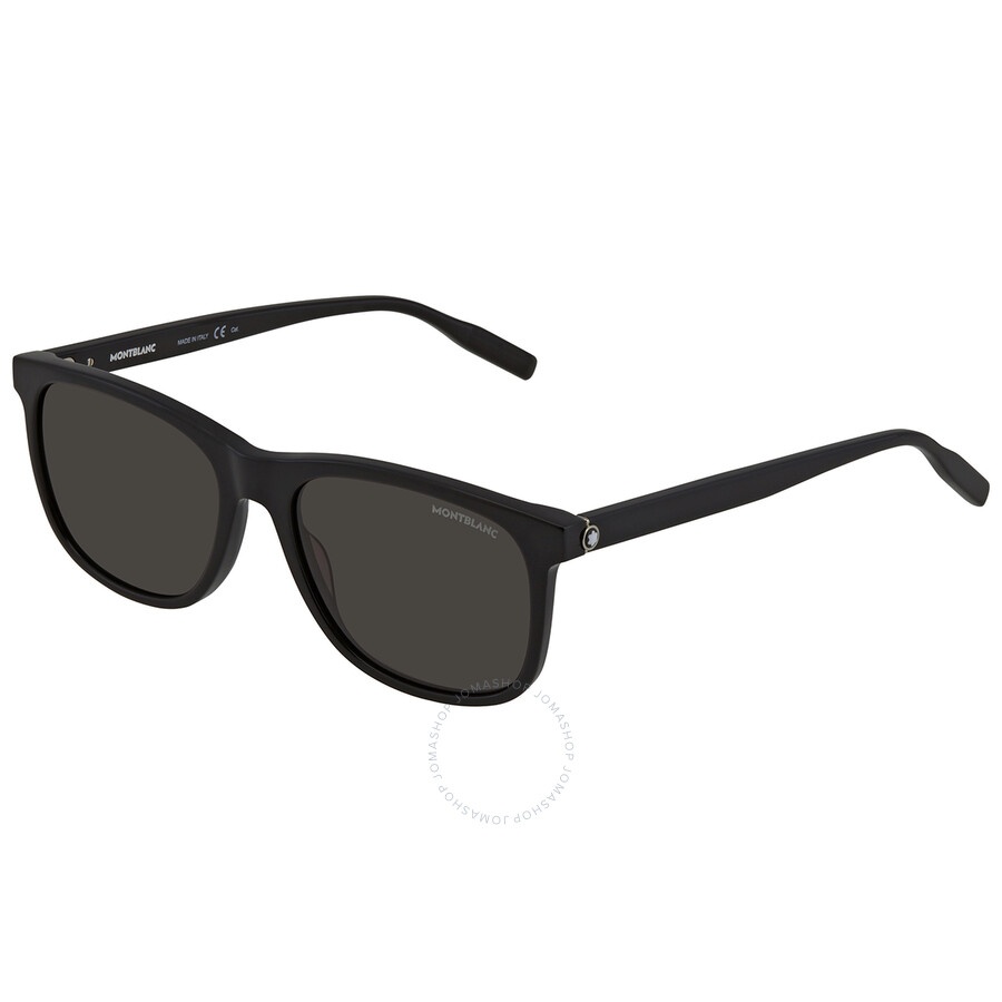 Montblanc Grey Square Men's Sunglasses MB0013S 001 56 - 2