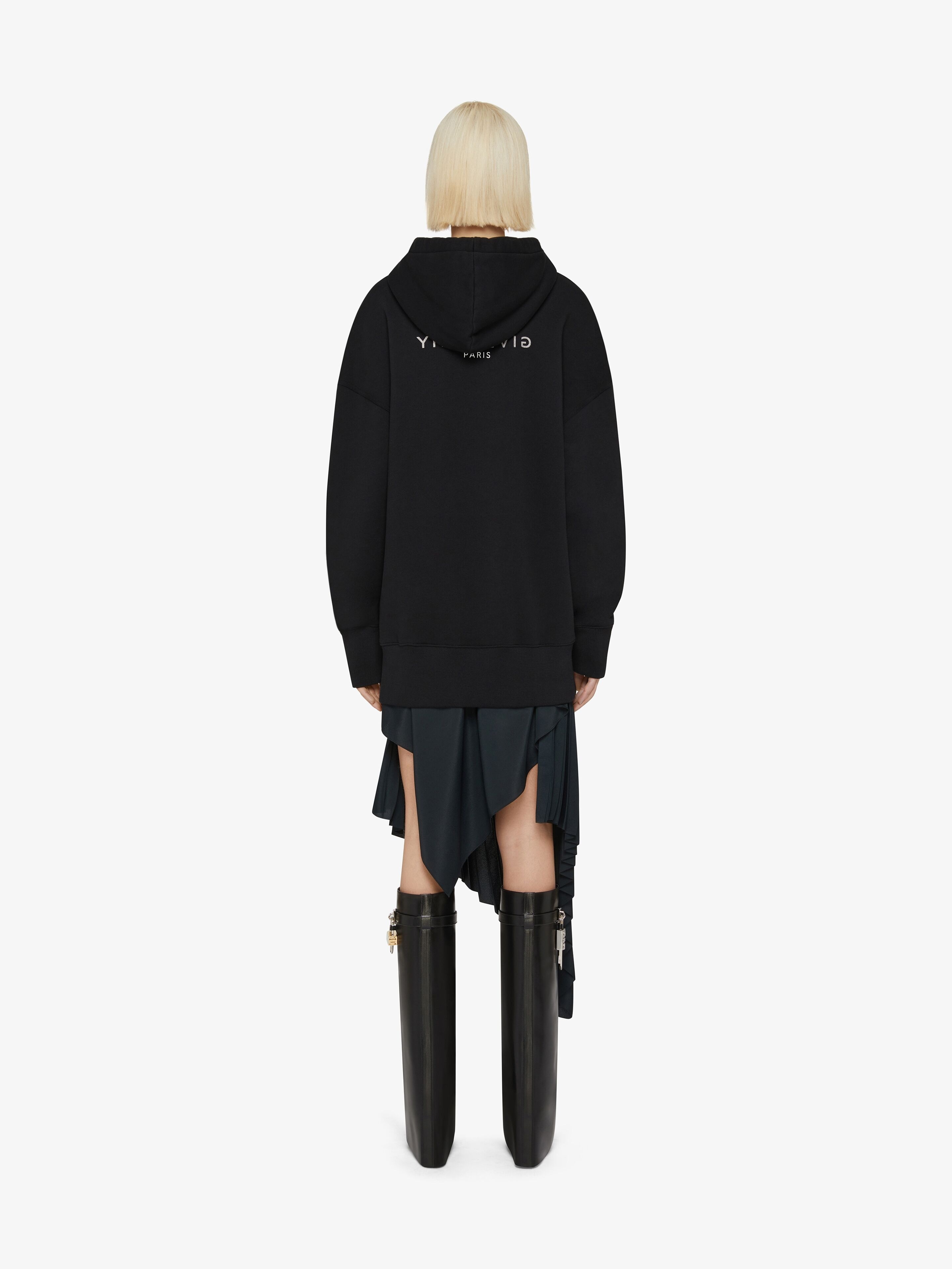 GIVENCHY REVERSE OVERSIZED HOODIE IN FLEECE - 4