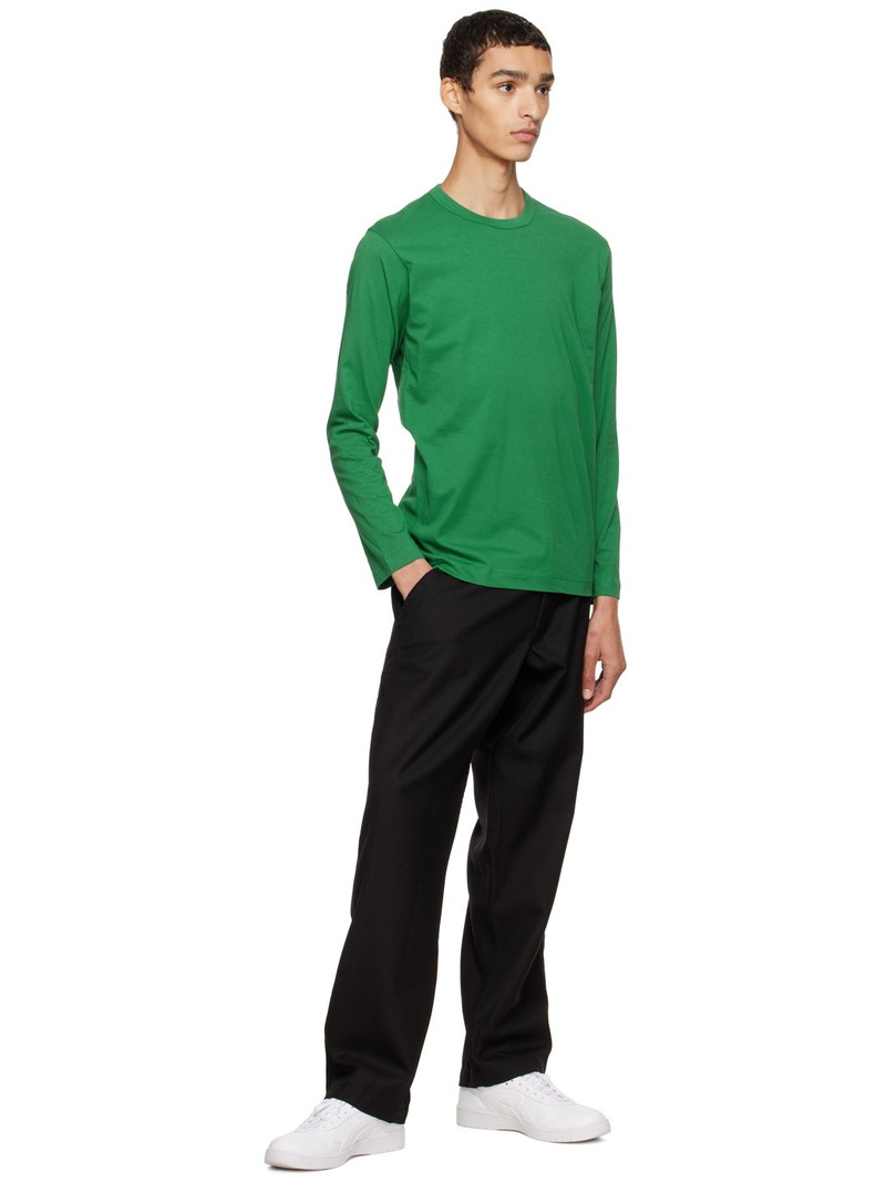 Comme des Garçons SHIRT Green Crewneck Long Sleeve T-Shirt outlook