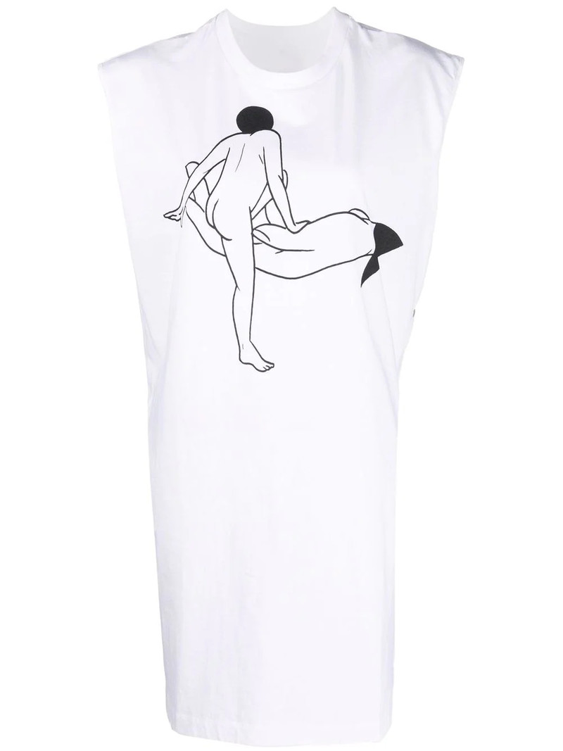 x Tomaga printed sleeveless T-shirt dress 1