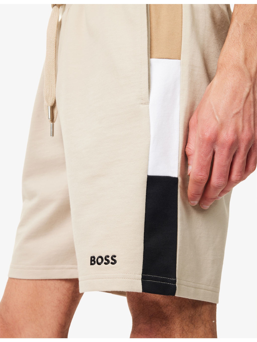 Iconic Contrast-Panels Cotton-Jersey Shorts - 5