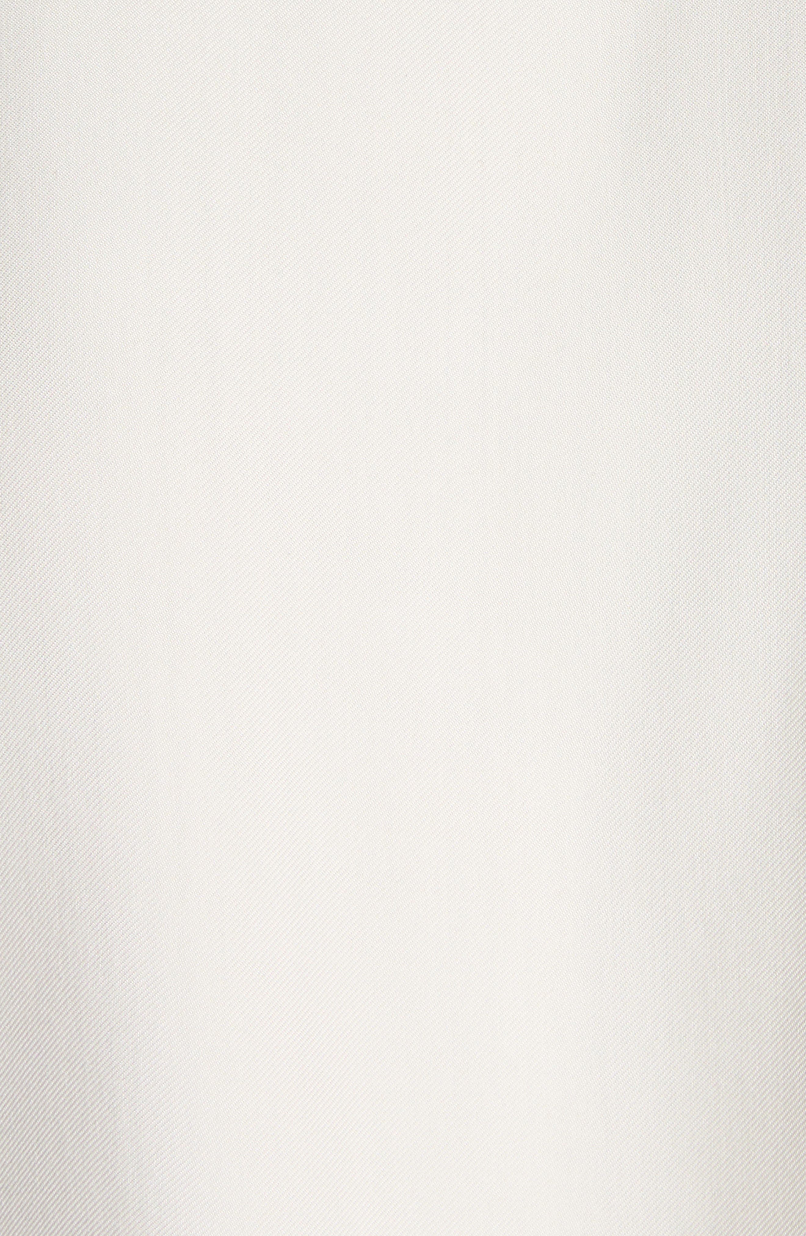 TOM FORD Classic Fit Silk & Curpo Twill Button-Up Shirt in Canvas White at Nordstrom - 6