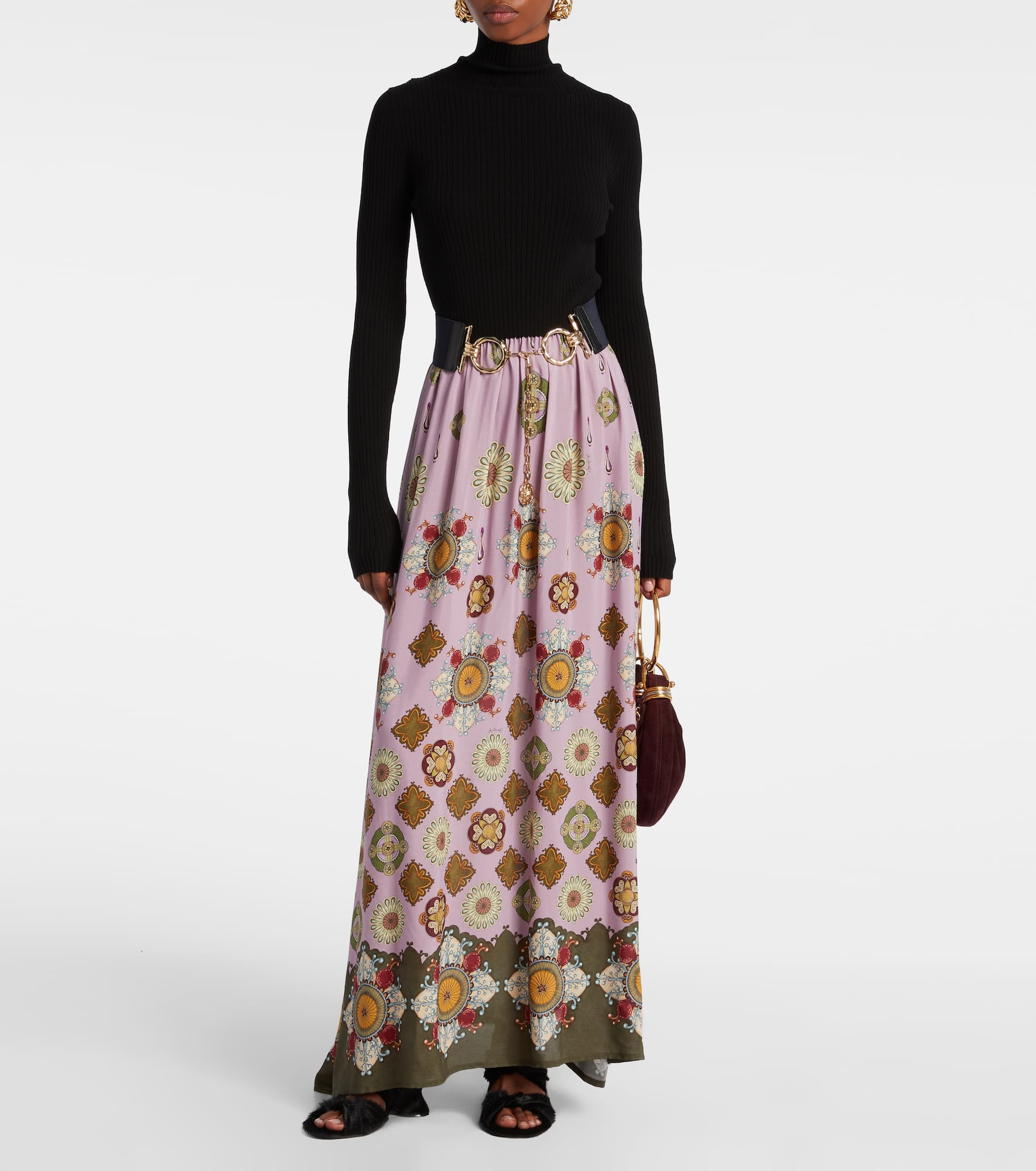 Lunaria Foulard printed maxi dress - 2