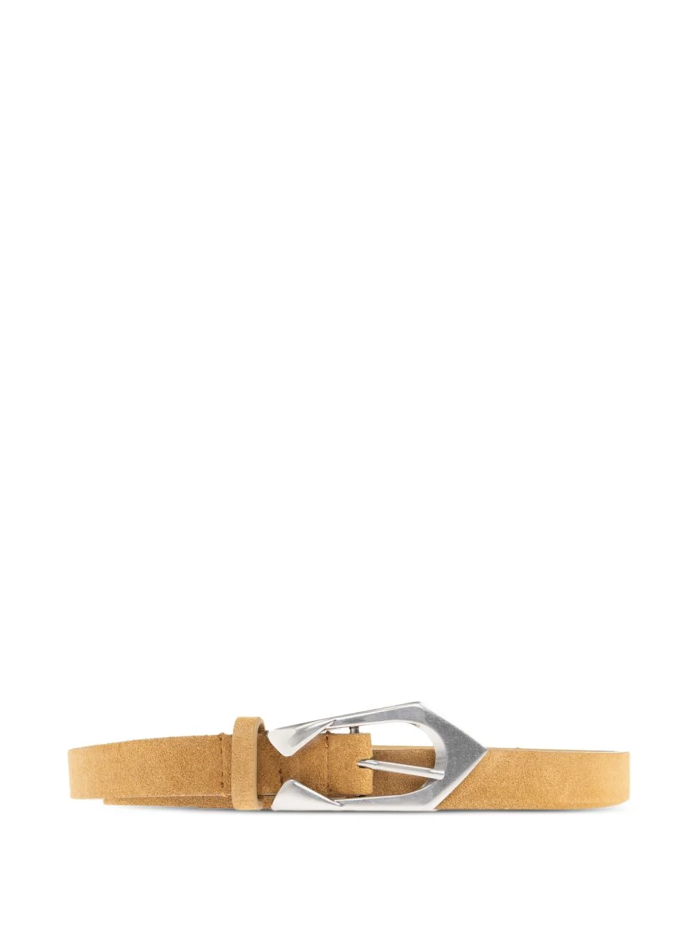 suede-finish buckle-fastening belt - 1