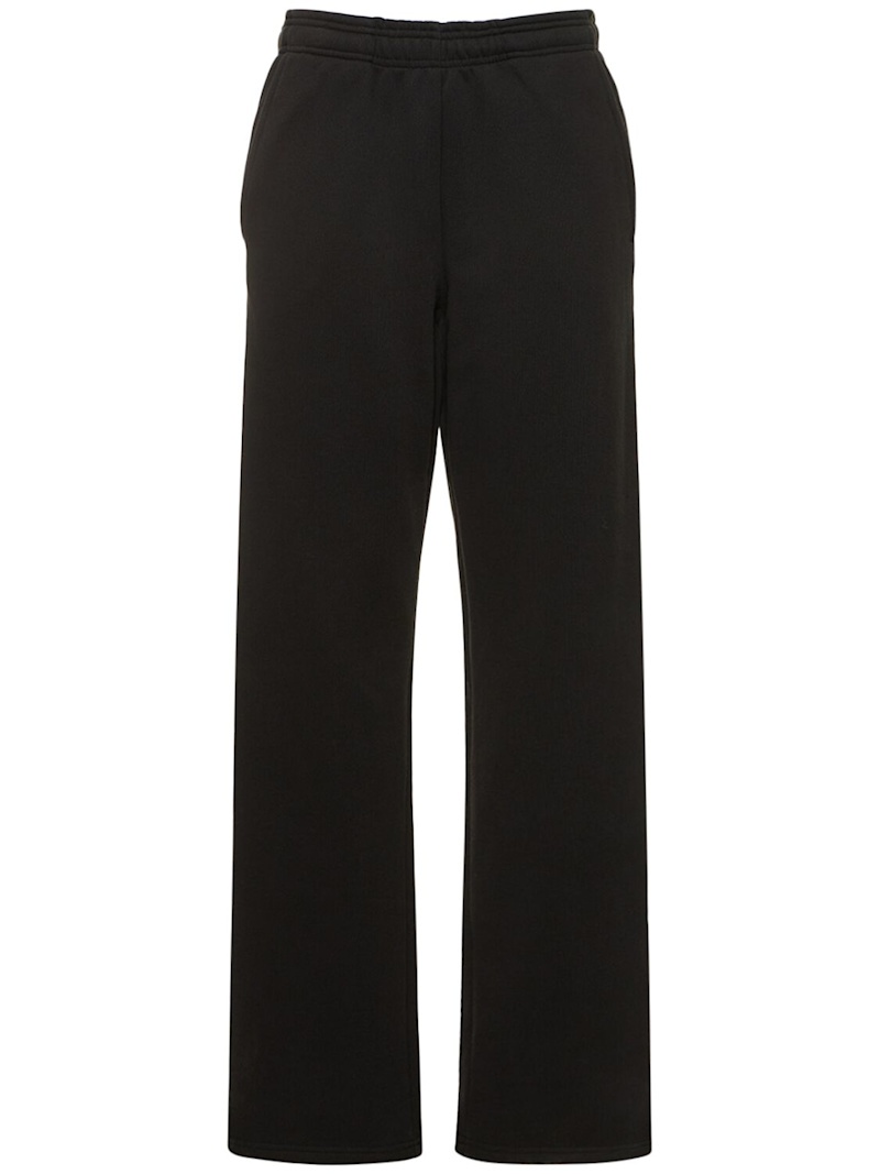 Straight-leg cotton sweatpants - 1