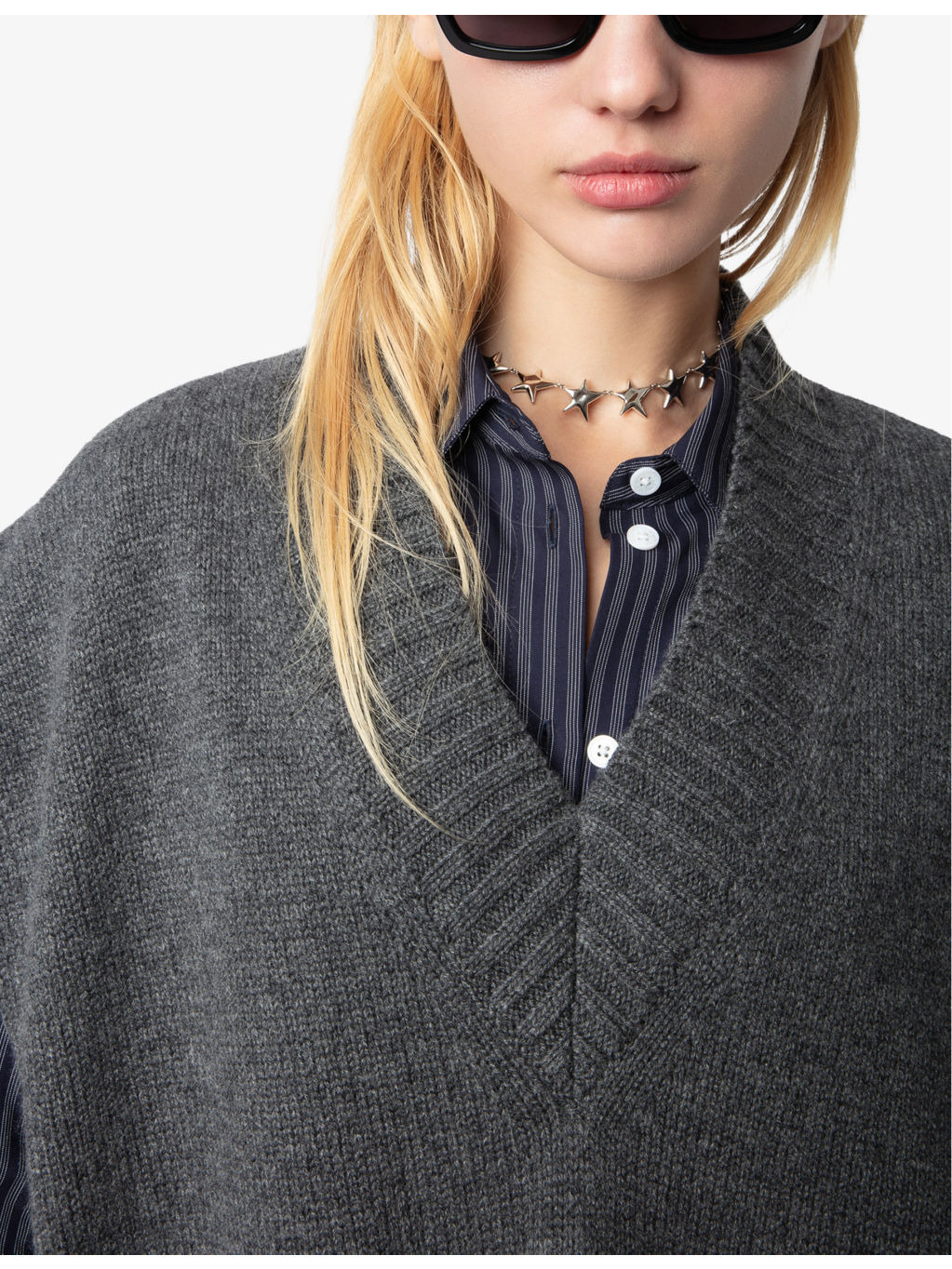 Maddy sleeveless cashmere jumper - 5