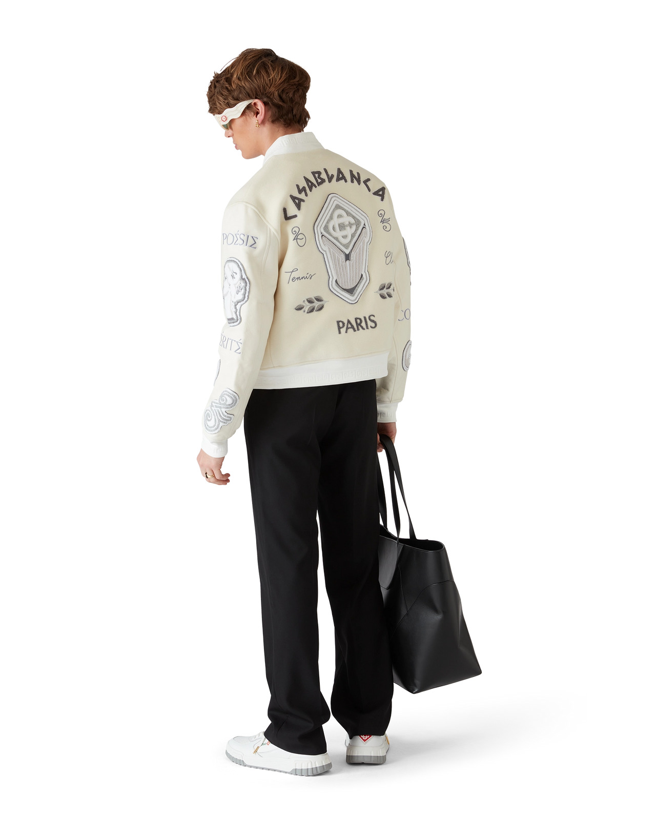 Chenille Patchwork Bomber Jacket | Casablanca Paris - 5