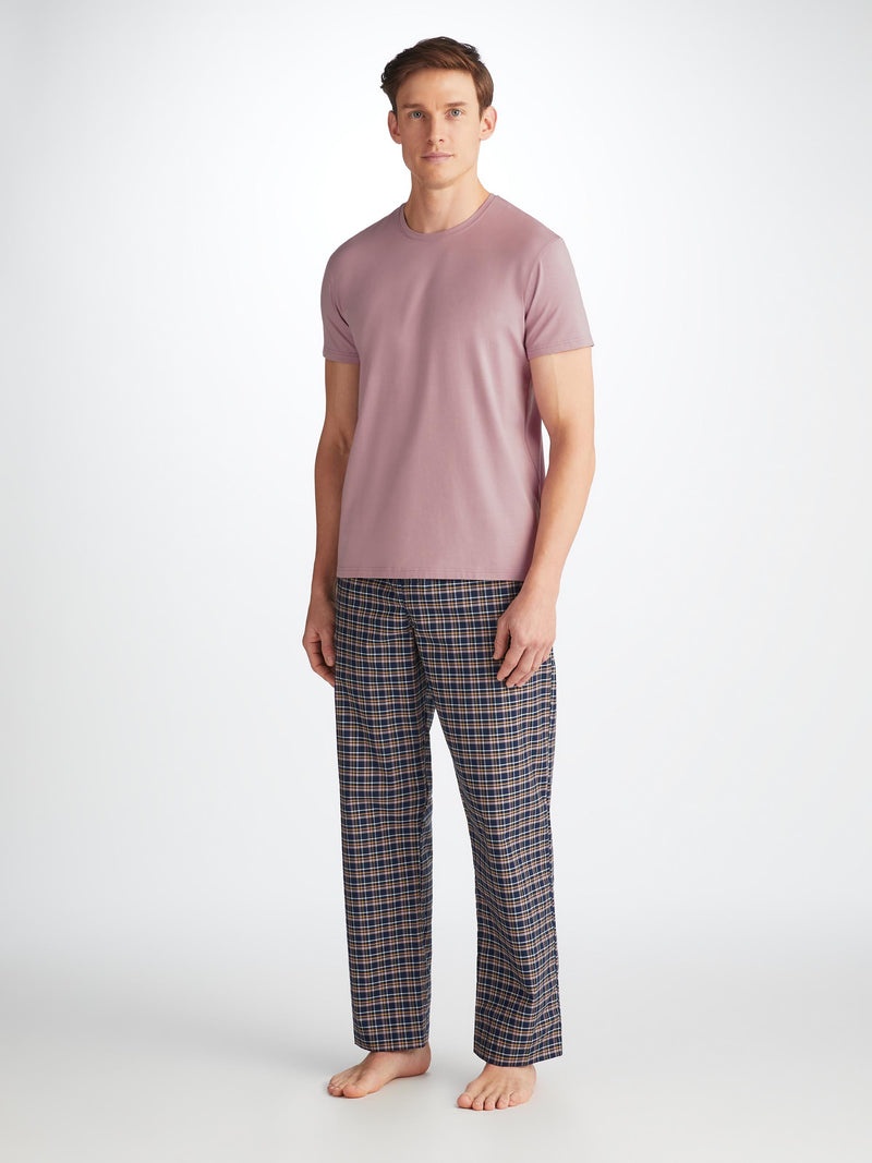 Men's T-Shirt Basel Micro Modal Stretch Mauve - 4