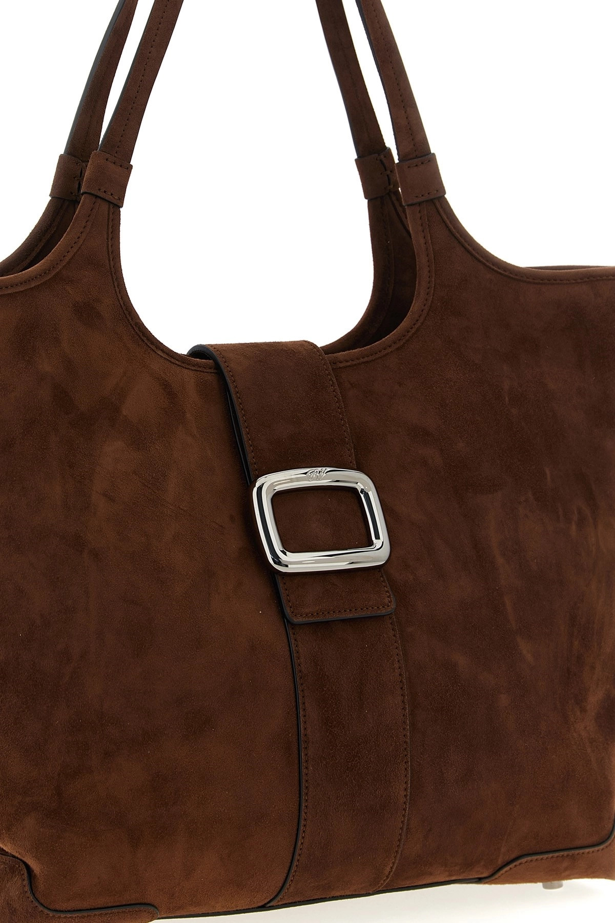Medium 'Viv' Choc' shopping bag - 4