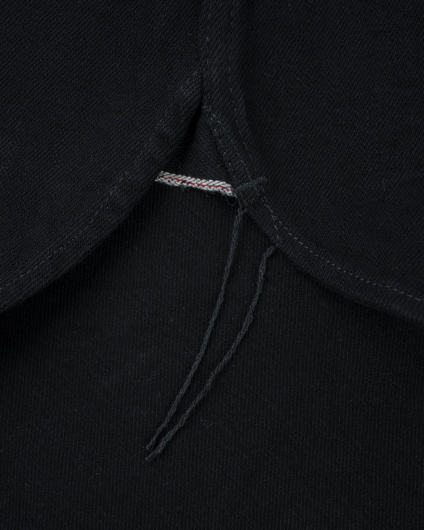 IHSH-IHxDM-01 Iron Heart x DicE 12oz Selvedge Denim Embroidered Western Shirt "The Johnny Cash III"  - 14