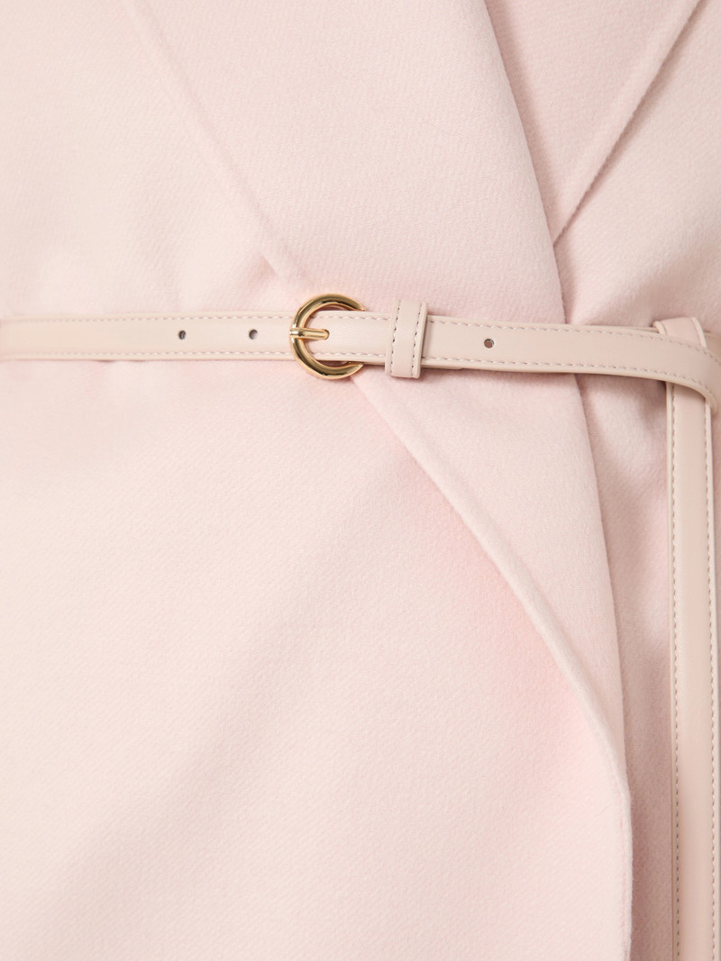 SUGHERO Wool, cashmere and silk robe coat - PINK 5