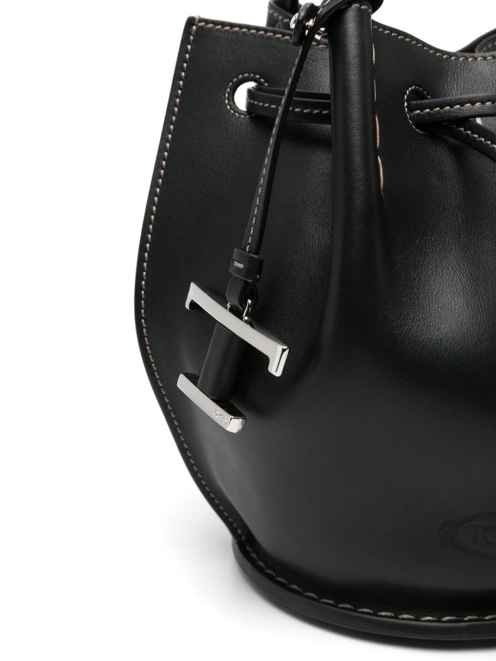 mini logo-charm bucket bag - 4