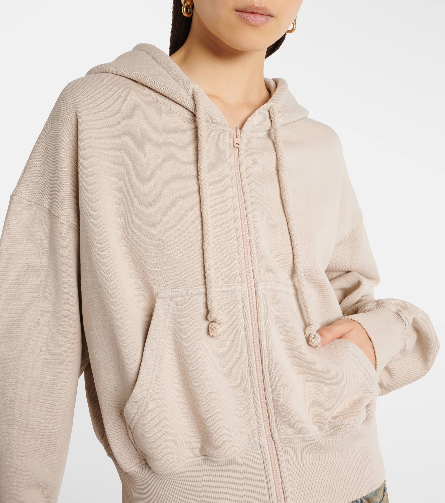 Embroidered cotton hoodie - 4