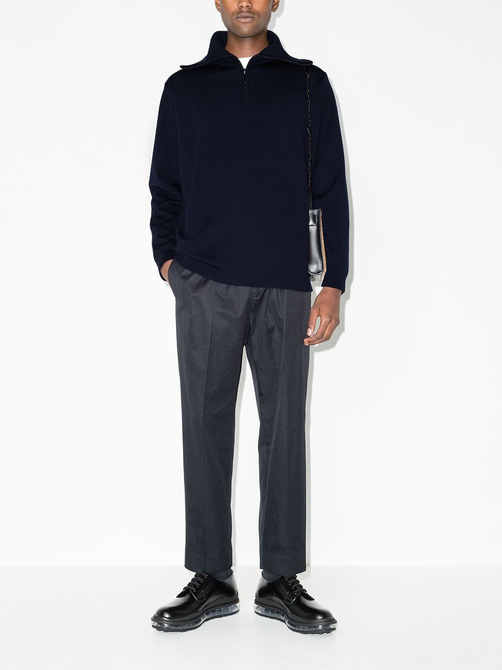 half-zip wool jumper - 5