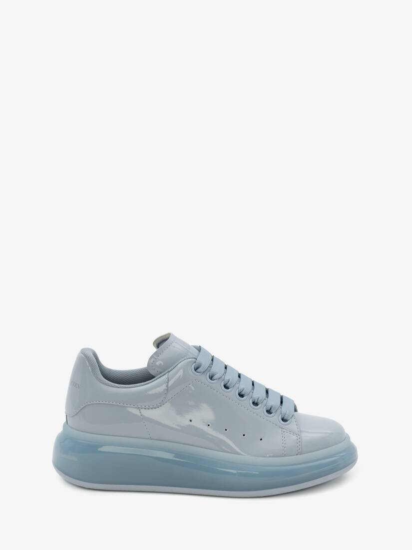 Oversized Transparent Sole Sneaker in Light Blue - 1