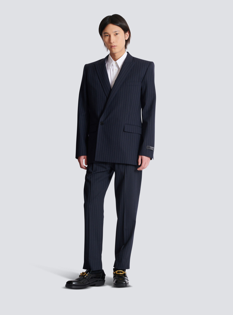 Balmain Wool pinstripe blazer outlook