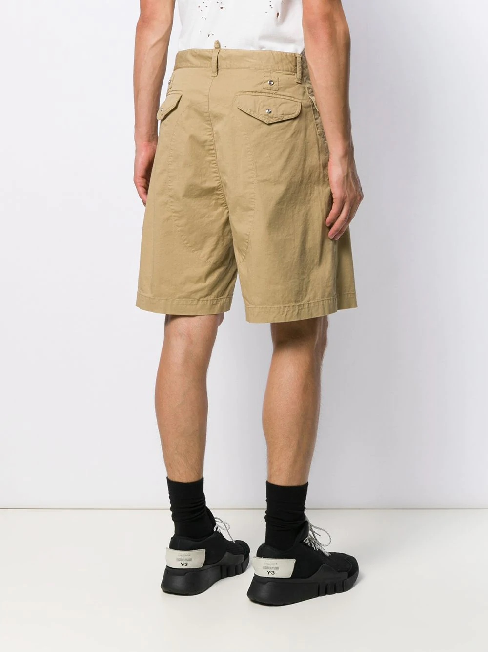 flap pocket shorts - 4