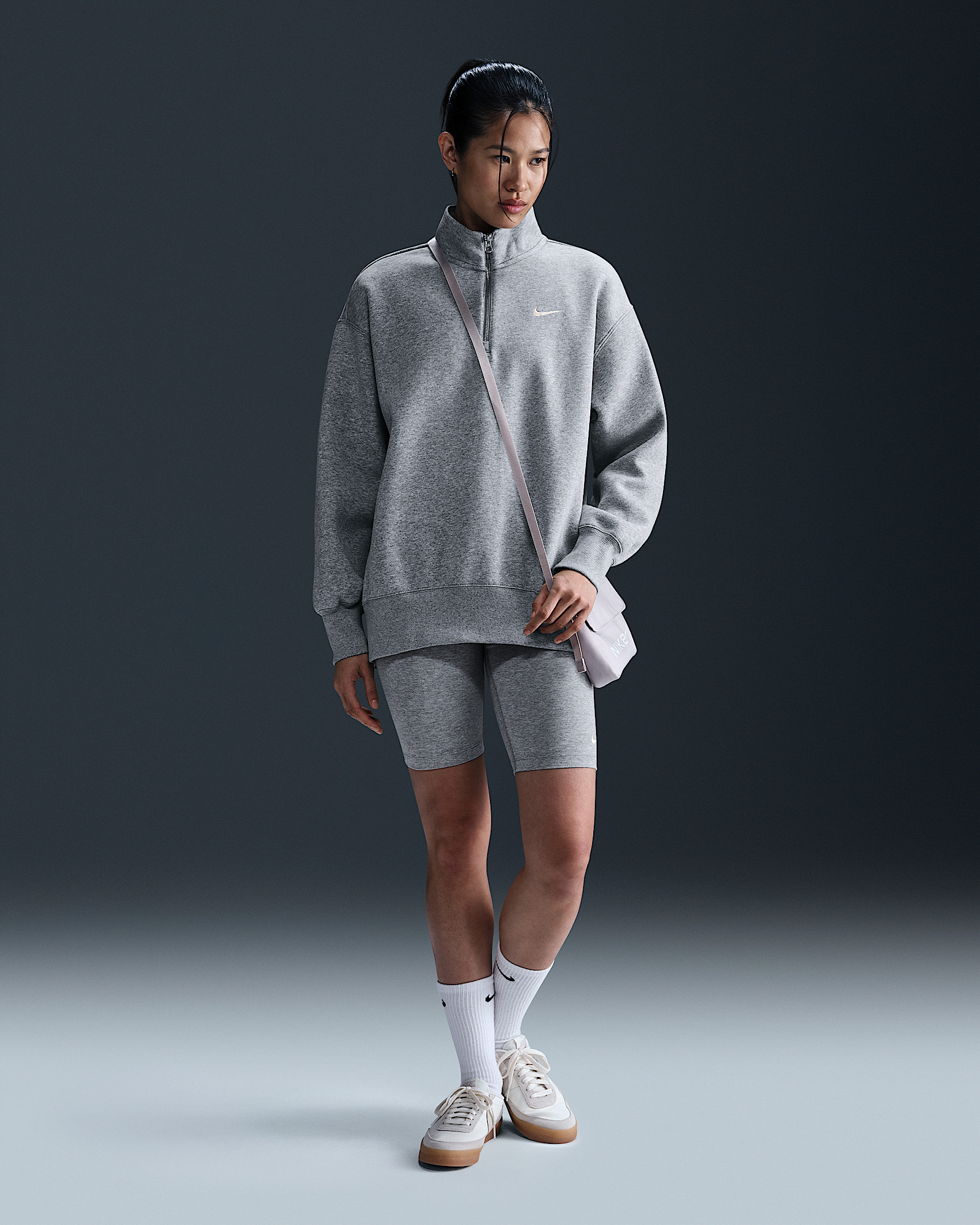 Nike Sportswear Phoenix Fleece Women's Oversized 1/4-Zip Long Sweatshirt - 4