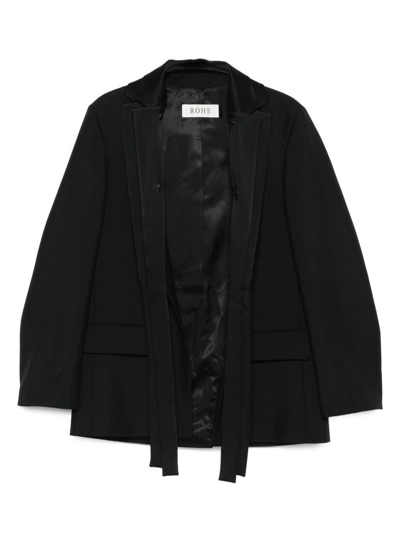 shawl-lapel wool jacket 1
