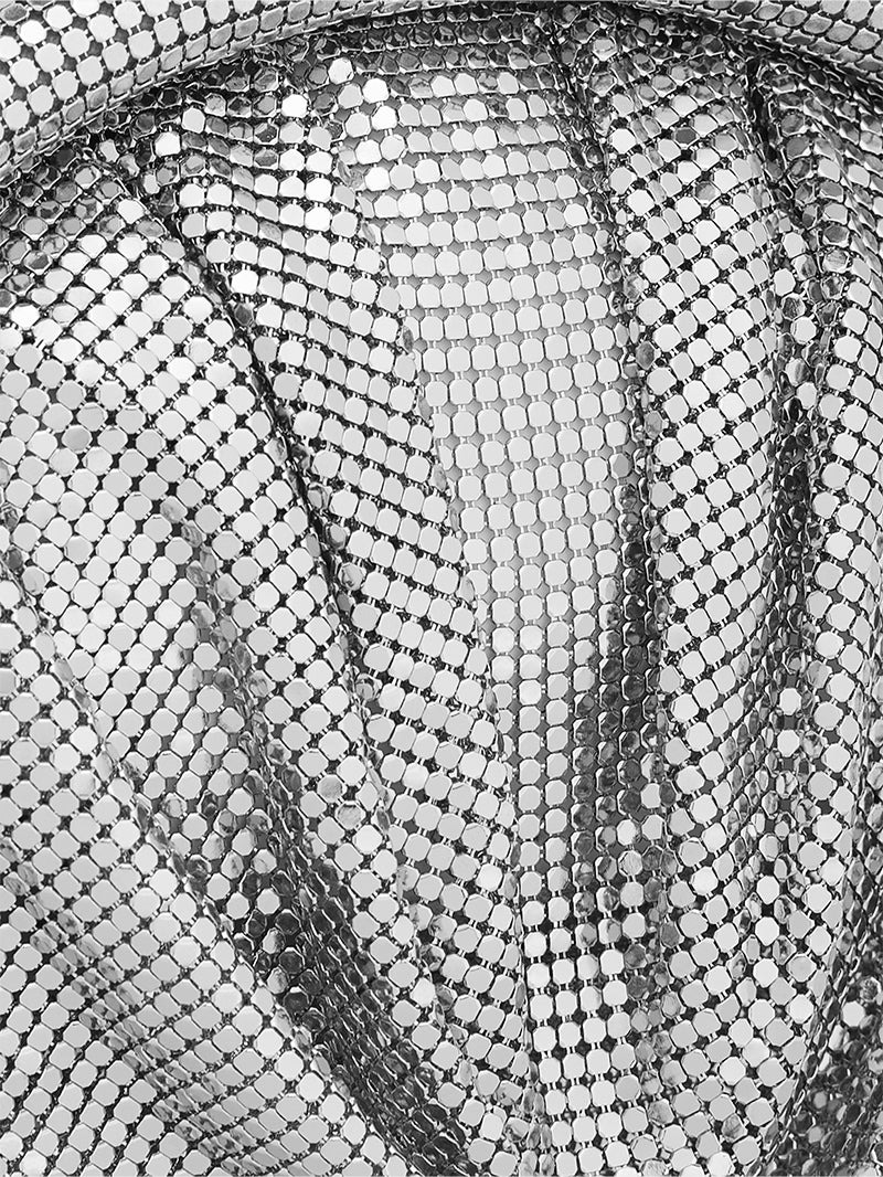 SILVER MESH NIGHT CLUTCH - 3