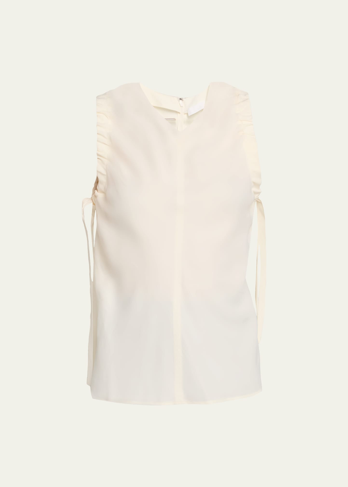 Ruched Sleeveless Top - 1