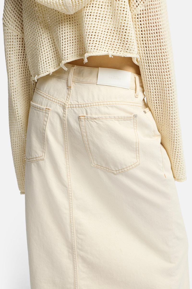 Denim Midi Skirt in Solitary Star 7