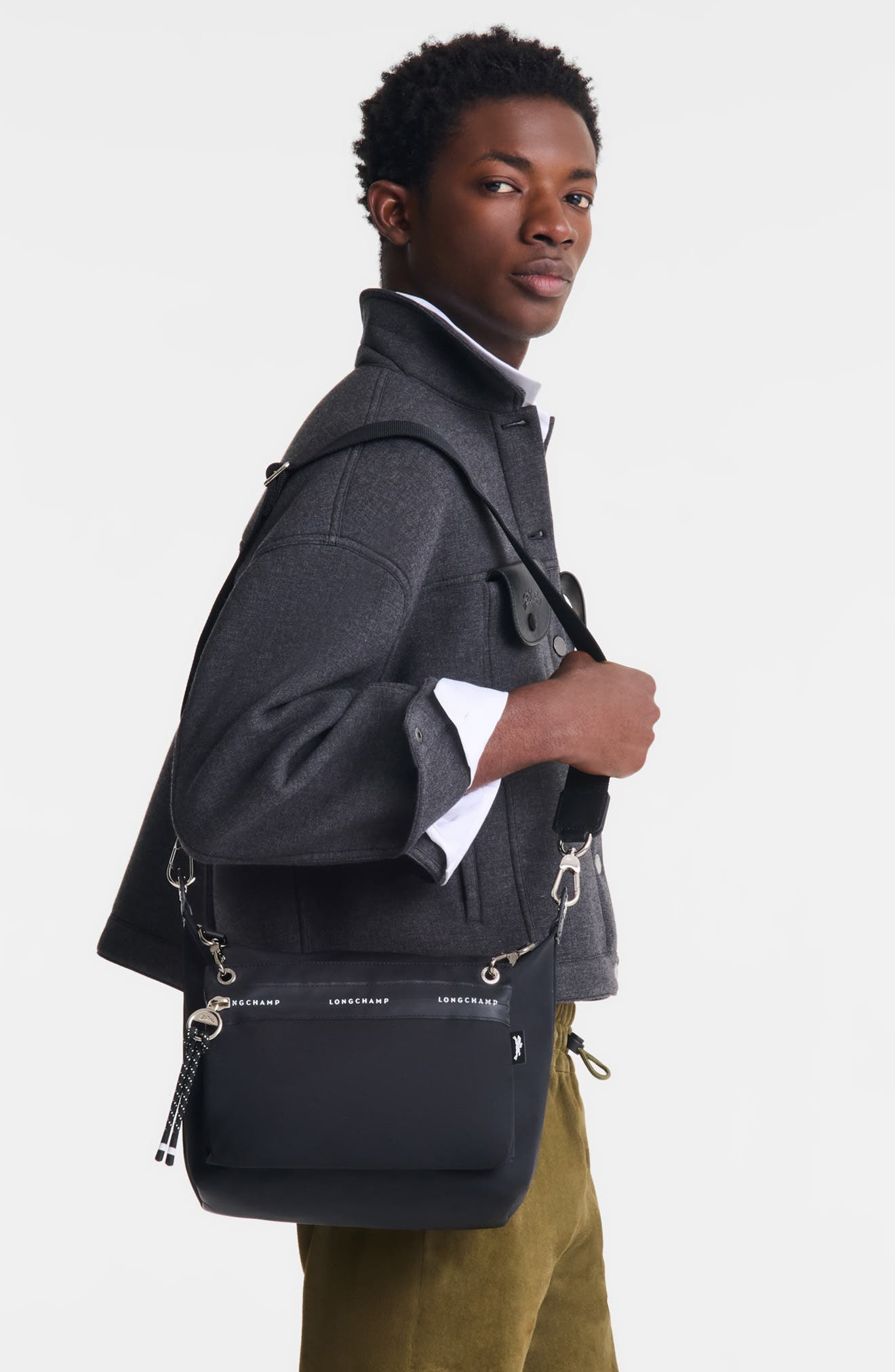 Longchamp Le Pliage Energy Recycled Canvas Crossbody Bag in Black at Nordstrom - 2