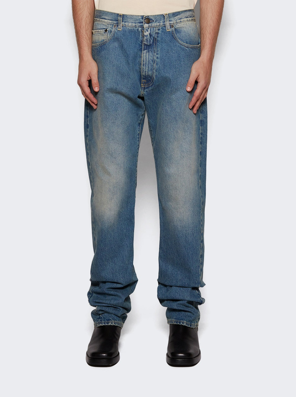 Turn-up Jeans Medium Blue - 3