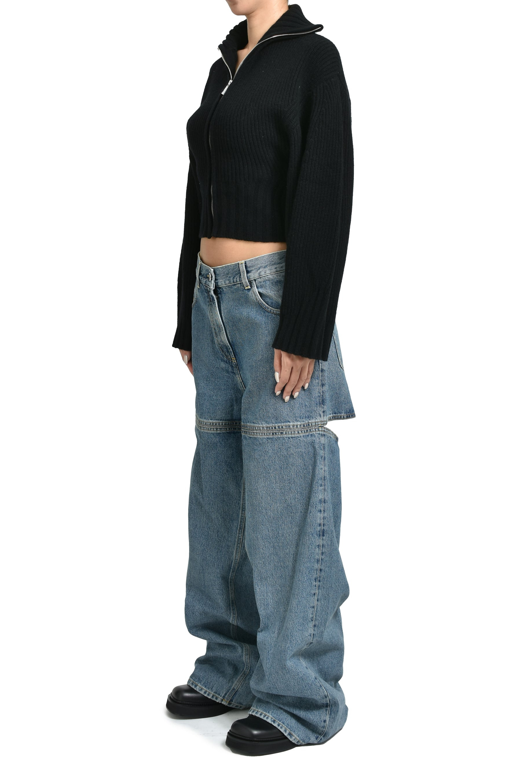 CARDIGAN / BLK - 4