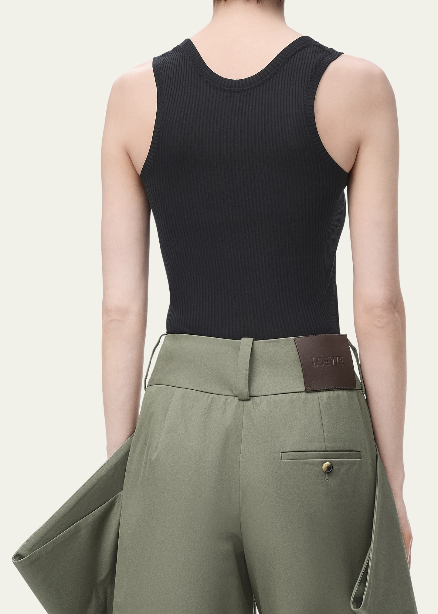 Anagram Logo Ribbed Tank Top - 3