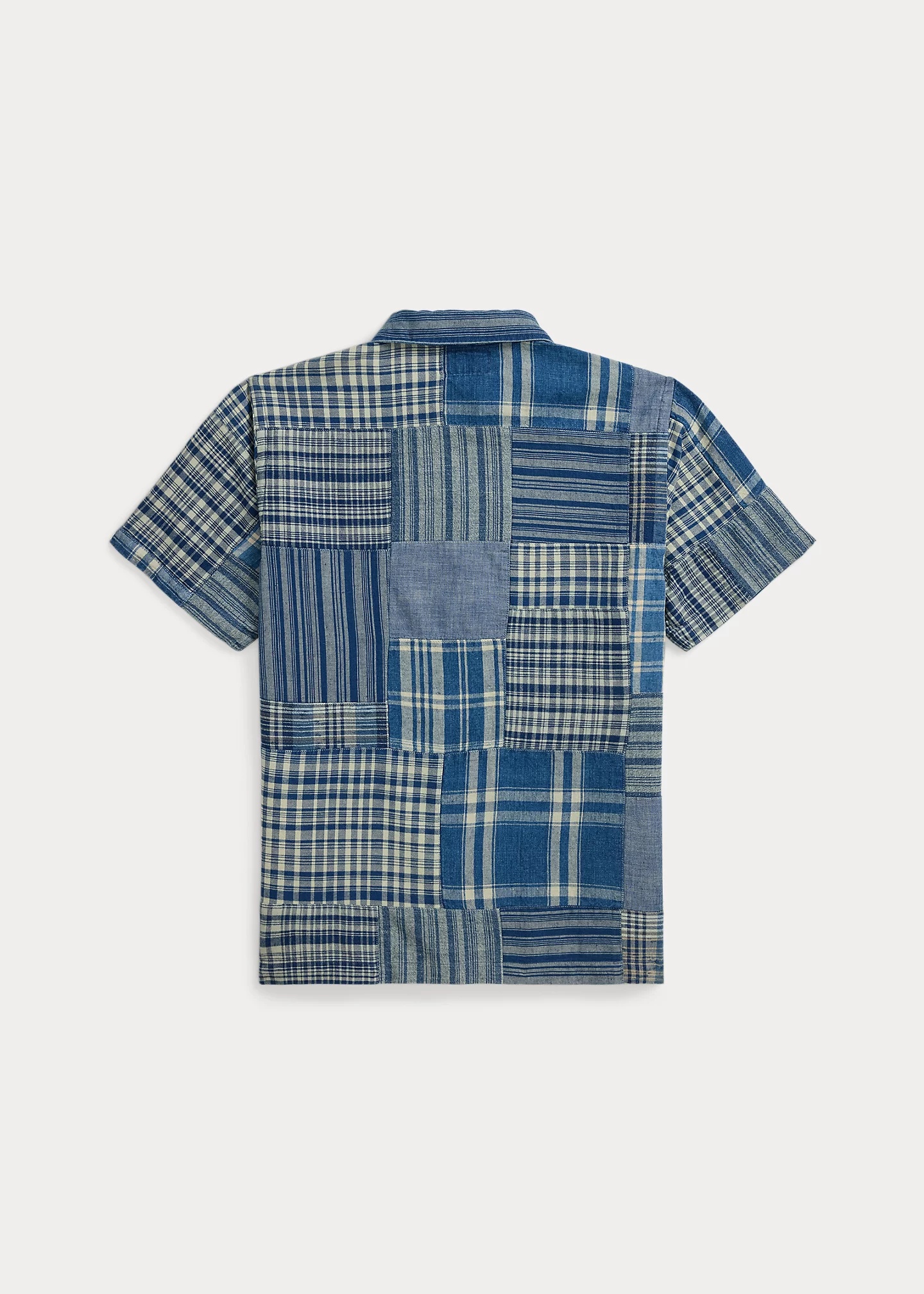 Indigo Patchwork Camp Shirt - 2