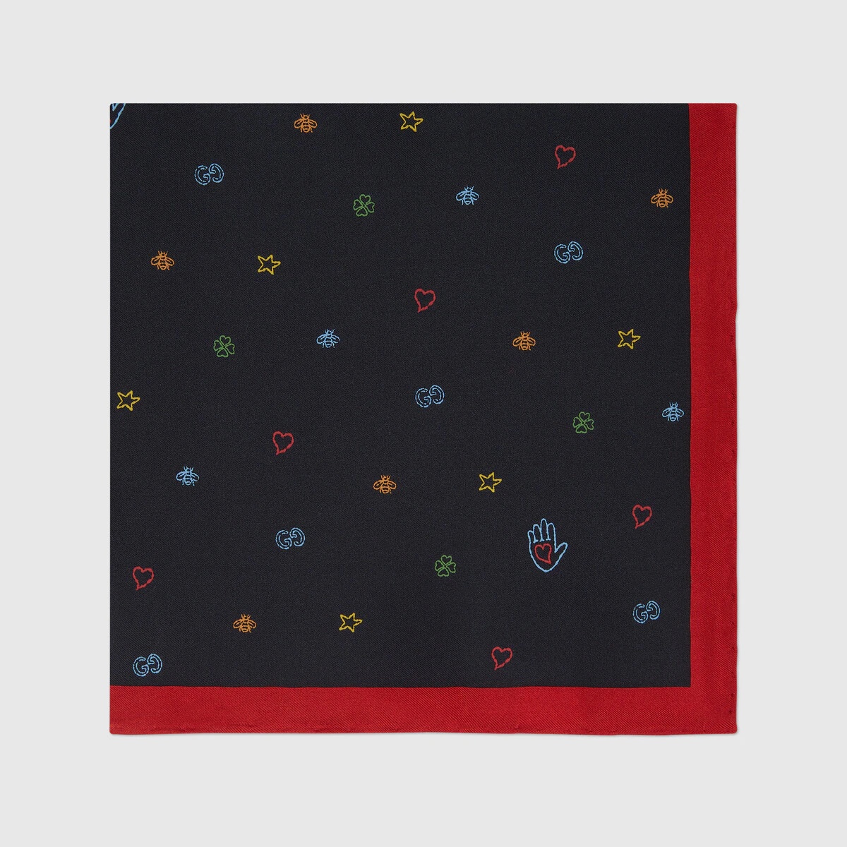 Symbols silk pocket square - 2