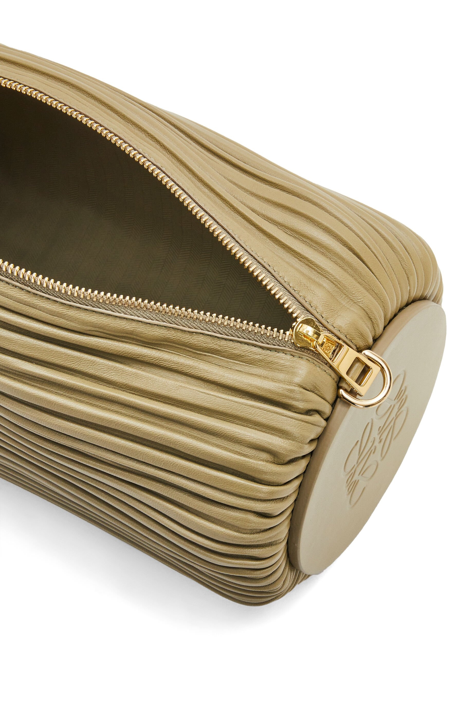 Large Bracelet pouch in pleated nappa - 5