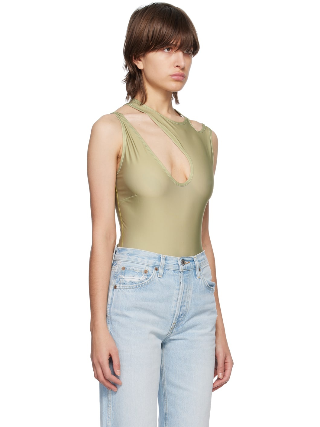 SSENSE Exclusive Green Infinity Bodysuit - 2