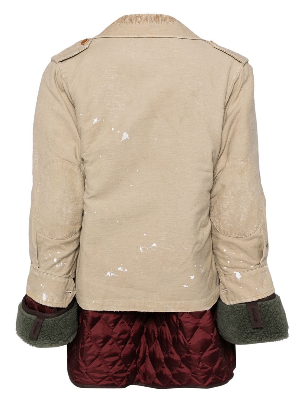 padded design jacket - 2