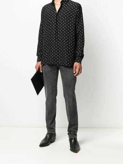 SAINT LAURENT anchor print shirt outlook