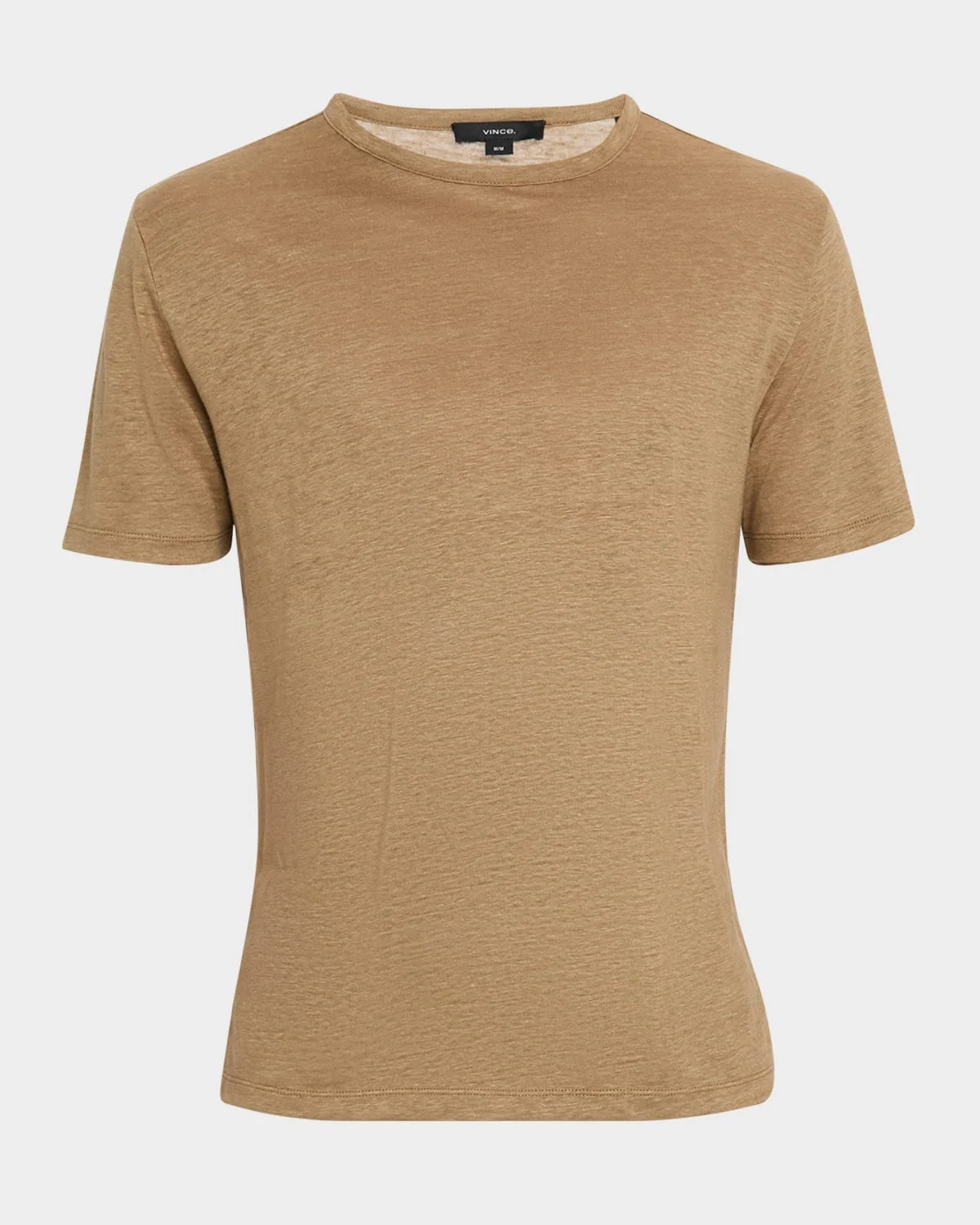 Men's Solid Linen T-Shirt - 1