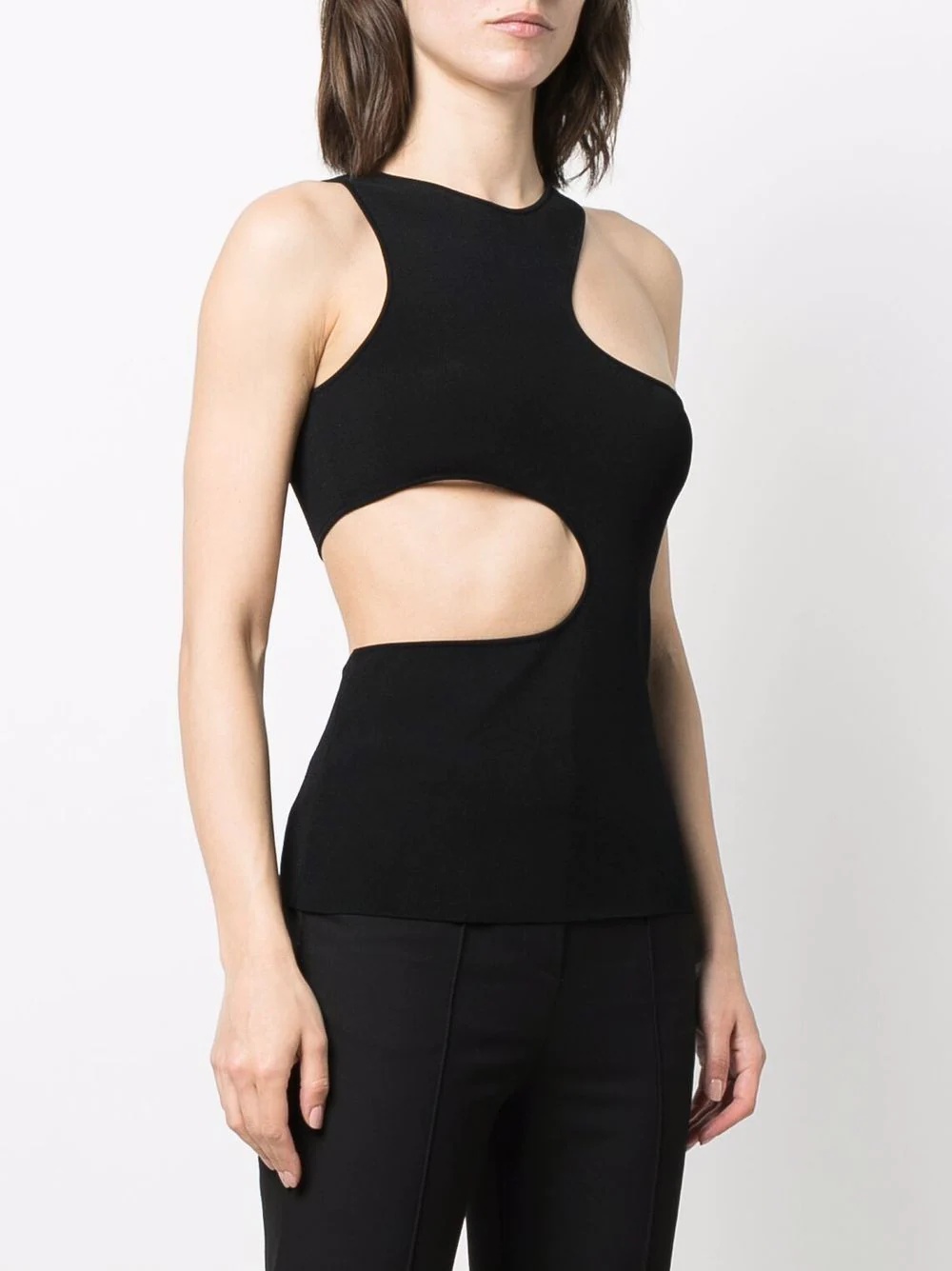 cut-out tank top - 3