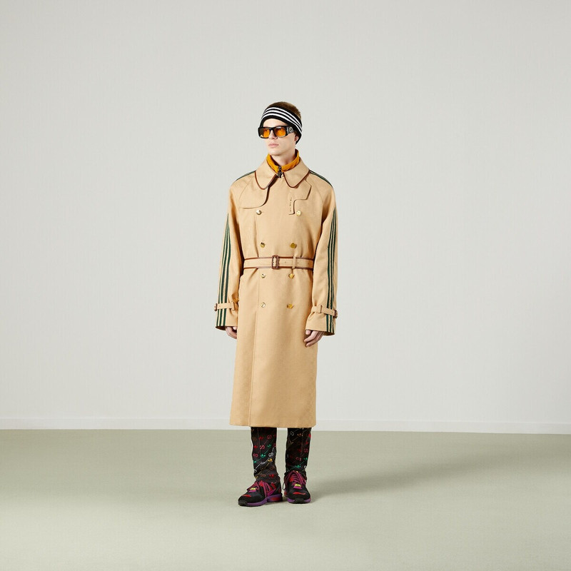 adidas x Gucci belted coat 7