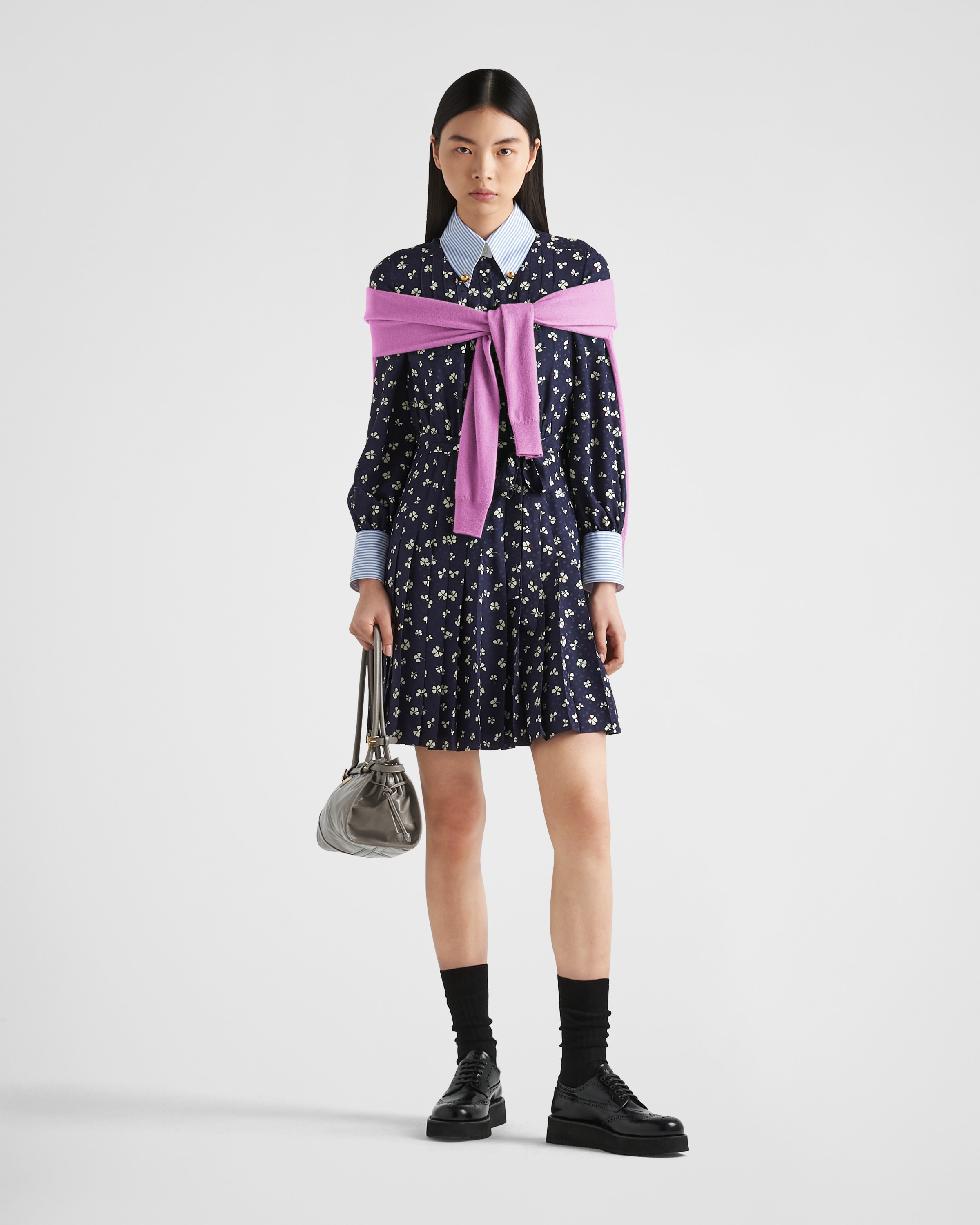 【プラダ・PRADA】Jacquard print mini-dress 0400022080389?wid=600&hei=800&