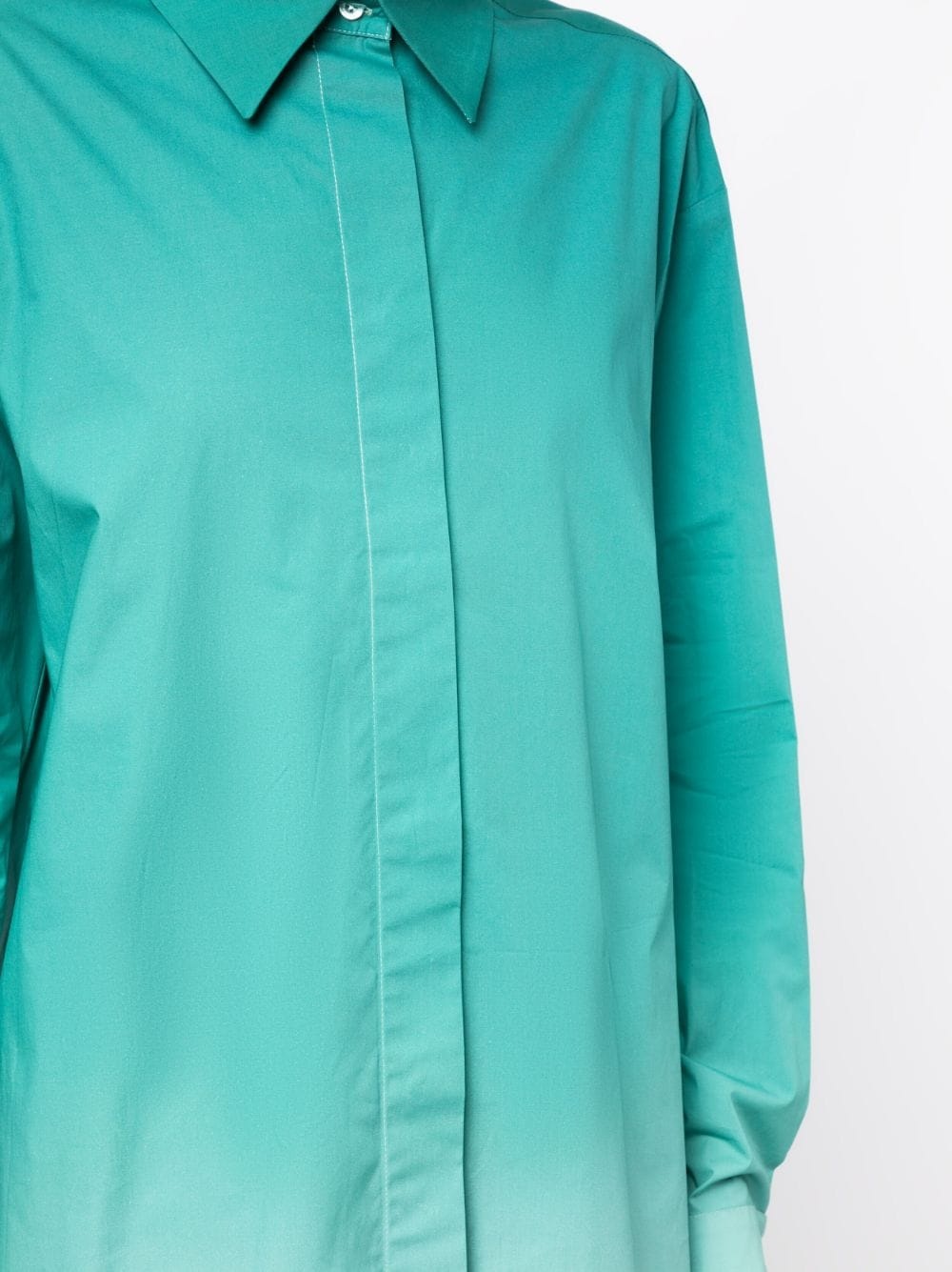 ombré-effect shirt jacket - 5