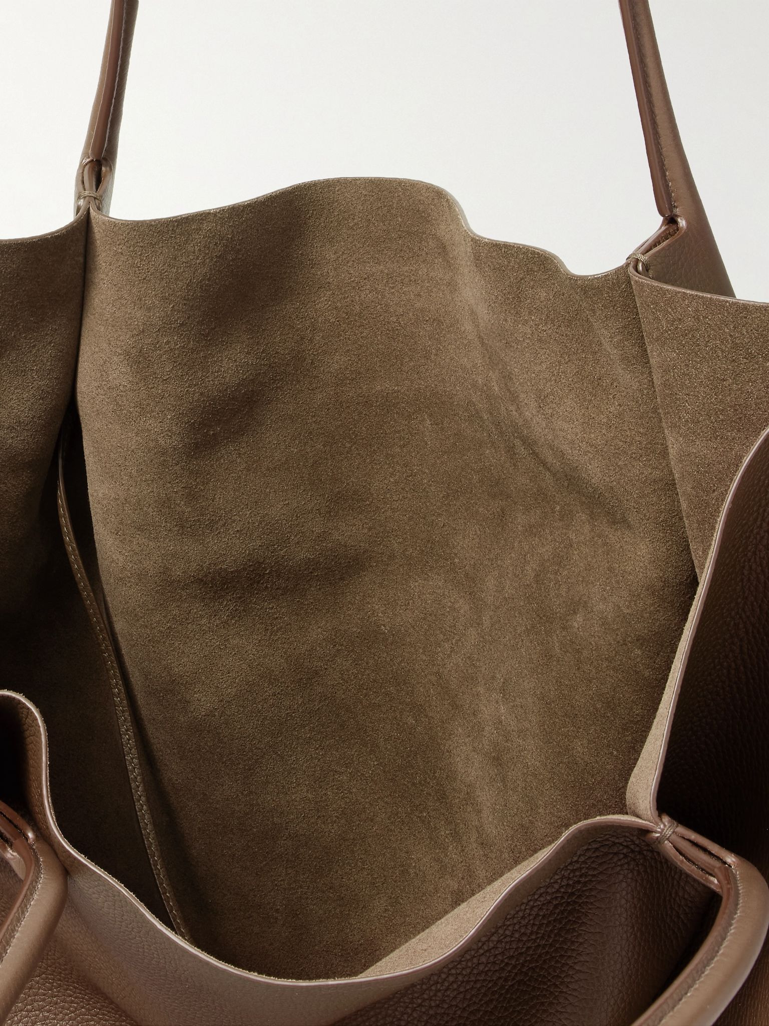 Bale Extra-Large Full-Grain Leather Tote Bag Brown - 5