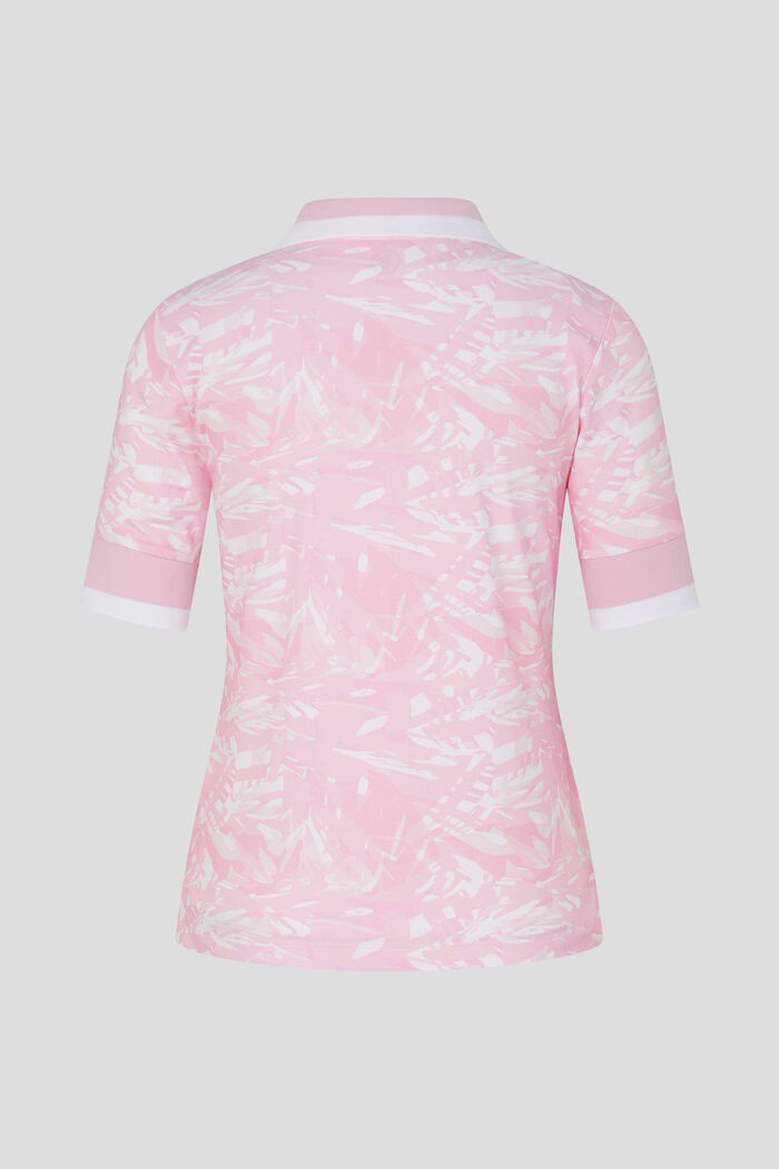 Elonie Functional polo shirt in Pink/White - 5