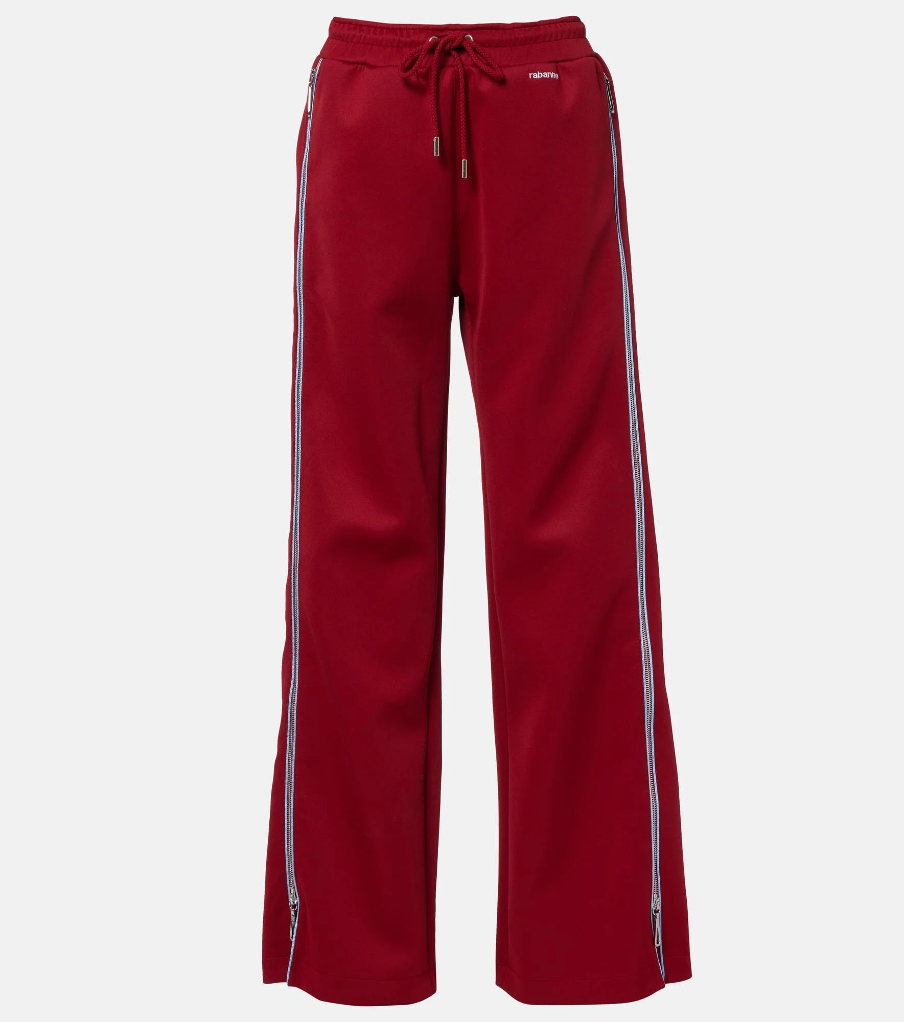 Zip-up jersey track pants - 1