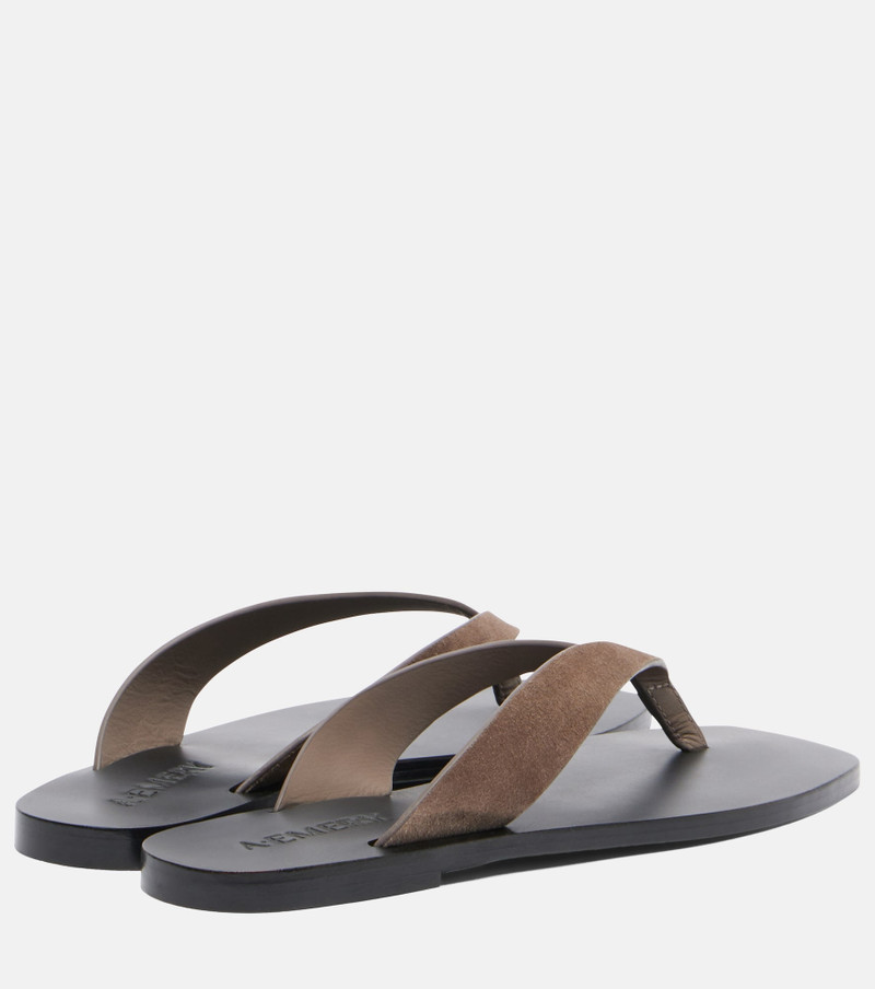 A.EMERY Kinto suede thong sandals outlook
