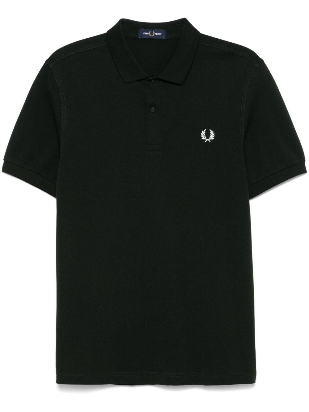 logo-embroidered polo shirt - 1